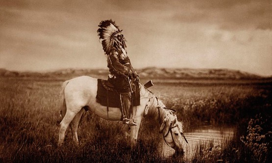 An Oasis in the Badlands - Sioux(Chief Red Hawk)