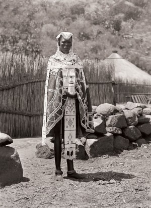 Ndebele bride at Mokopane (Potgietersrust), Limpopo. (Duggan-Cronin, 2007. Pg. 19, Plate 5)